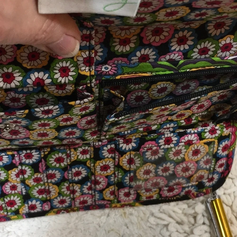 Vera Bradley floral trifold wallet